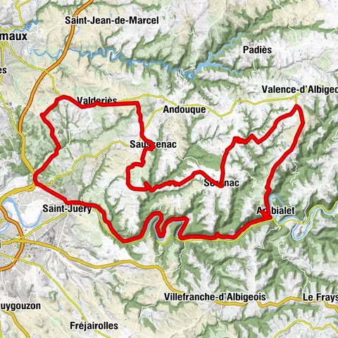 Bike route - C6 From the Ségala plateau to the Tarn valley