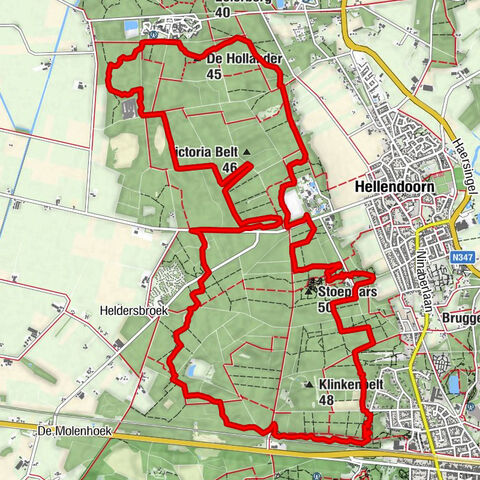 MTB-route Hellendoorn, Sallands Heuvelrug, Nederland