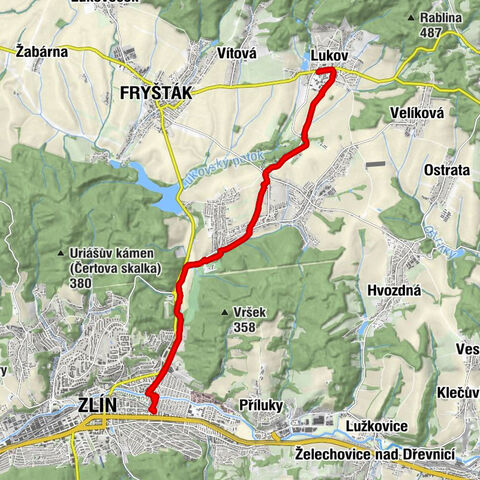 Zlin - Lukov - Zlin, SVM + Vendy