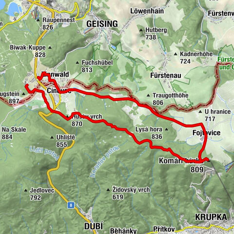 Mückentürmchen route