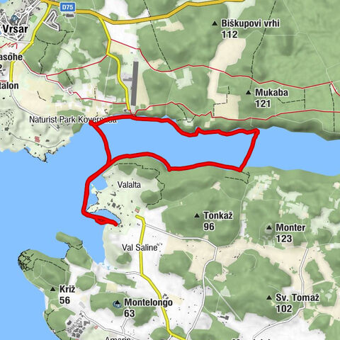 Valalta - Limsky Kanal: Secret Beach - Pirate Bay - Valalta