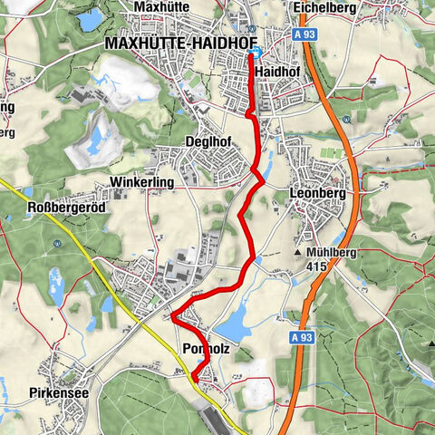 Radweg BHF Maxhütte-Ponholz