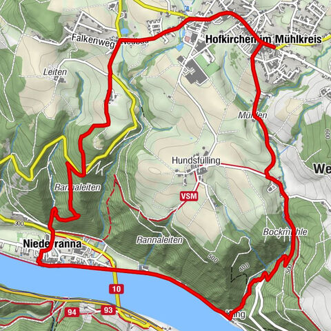 Hofkirchen: Waterfall round