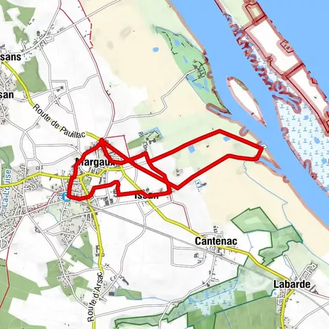 La boucle des châteaux de Margaux