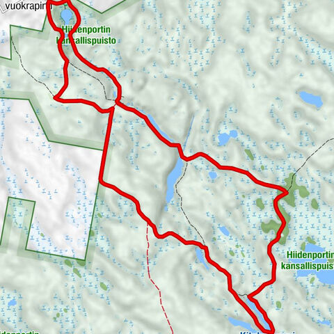 Kitulankierros 10,5 km, Hiidenportin kansallispuisto, Sotkamo