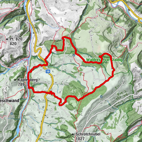 Round tour Ebnet - Staldig