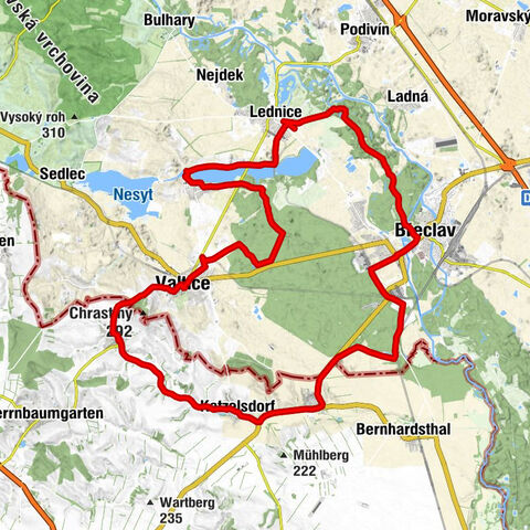 Liechtenstein Radweg ab Schrattenberg