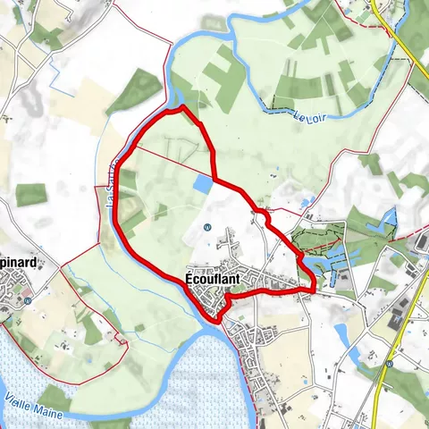 The Sarthe towpath and sandpits