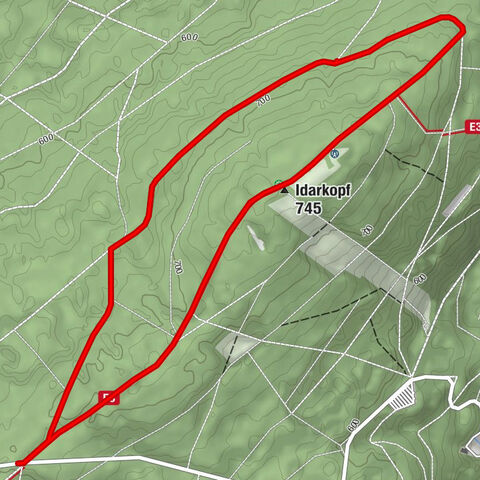 Circular hike around the Idarkopf Tower