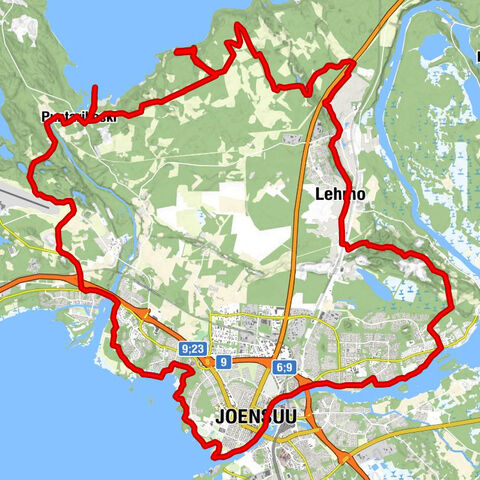 Jaama Trail, helppo rengasreitti Joensuun ympäristössä
