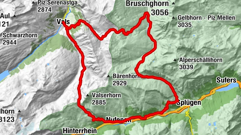 Valser Pass Route