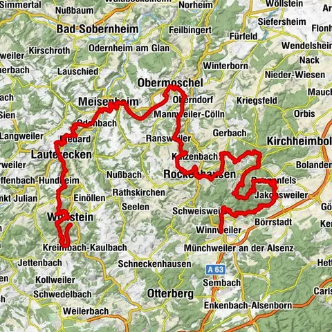 Pfälzer Höhenweg complete route