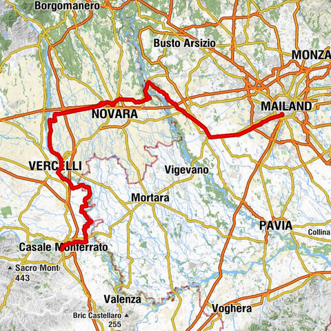 Water route - from Monferrato to Milan following the water by mountain bike