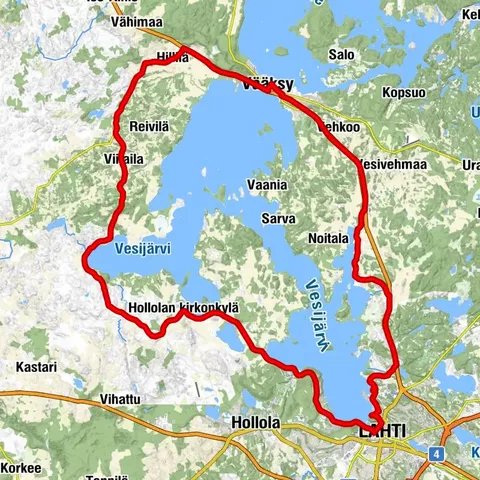 Vesijärven kierros moottoripyörällä, Lahti