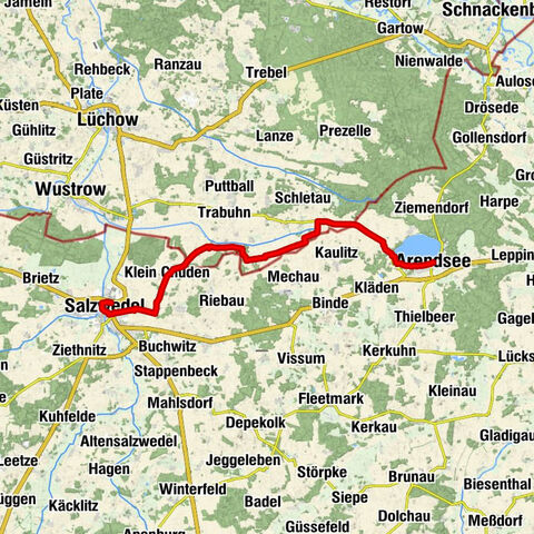 2nd stage Vier-Länder-Grenzradweg: Salzwedel-Arendsee
