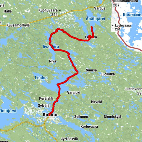 Kainuun tervareitti / Etappi 1: Änätti - Kuhmon keskusta 70 km
