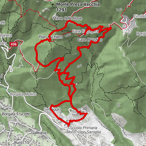 Unspoiled woods and ancient hamlets in Valsangone - Selvaggio Loop - Bagaggera