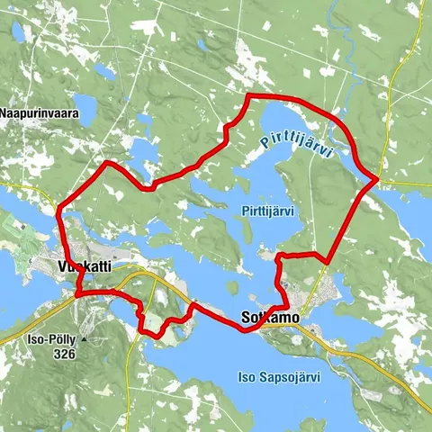Pirttijärven polkaisu 32 km, Vuokatti - Sotkamo