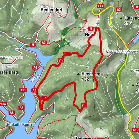 Circular hiking route Meinerzhagen Heed (A1)