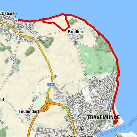 Entlang der Ostsee