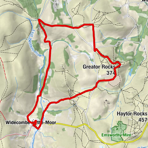 Widecombe-in-the-Moor - Hound Tor - Greator Rocks - St Pancras Church