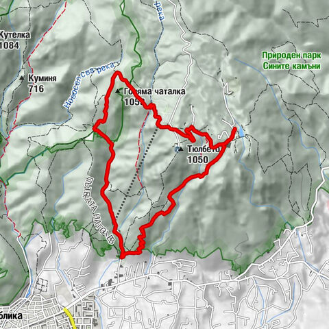 Сливен - Голяма чаталка - Футула /горен/ - Бриз