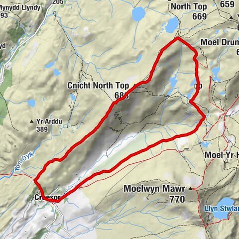 Croesor - Cnicht - Cnicht North Top - Croesor Uchaf