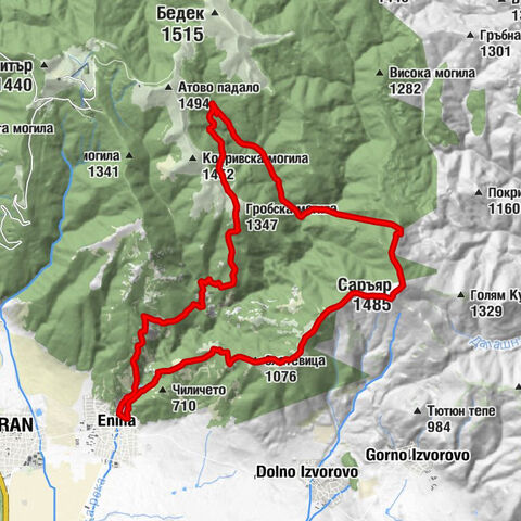 Ресторант "Пъстървата" - Гробска могила - Саръяр - Малък Саръяр