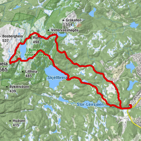 Brannhaugen - Frøset - Storheia - Rundheia