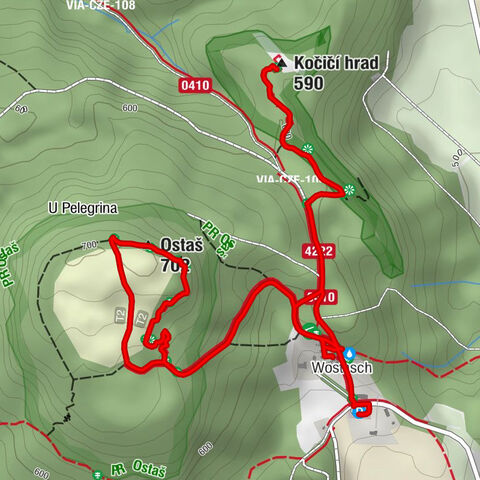 Hospůdka u Malíků - Ostaš - Kočičí hrad