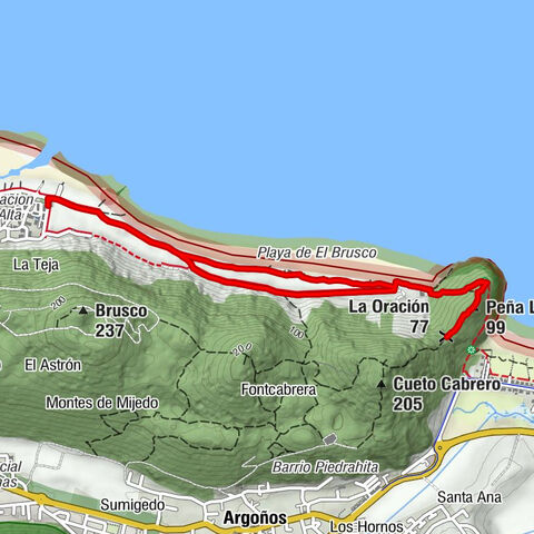 Noja - Punta de El Brusco - Peña Lanza / El Brusco - Santoña