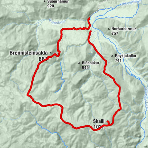 Landmannalaugar - Skalli - Rangárþing ytra