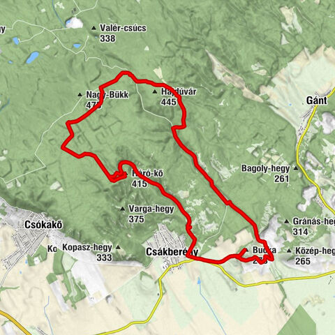 Csákberény - Ráró-kő - Bucka