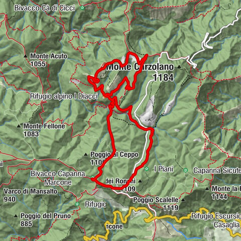 Palazzuolo sul Senio - Poggio dell'Altello - Rifugio alpino I Diacci - Il Fienile