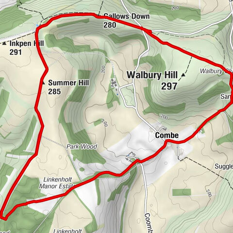 Combe - St Swithun, Combe - Summer Hill - Gallows Down