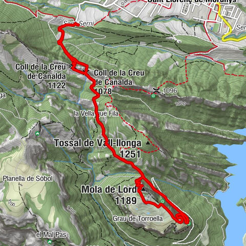 Sant Serni del Grau - Coll de la Creu de Canalda - Mola de Lord