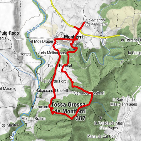Montferri - Tossa Grossa de Montferri - Camp Figueral