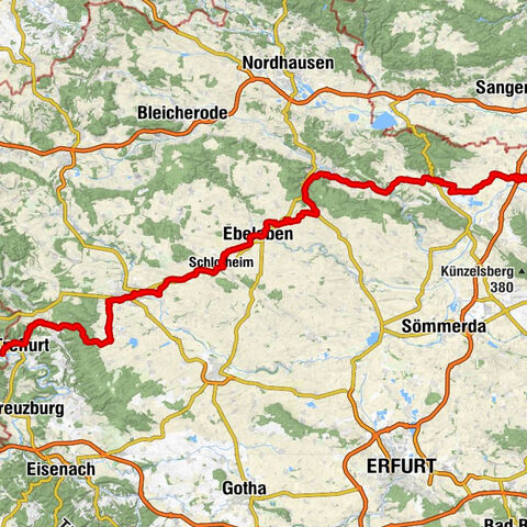 Schönfeld - St. Kilian - Kamelrücken - Heldra