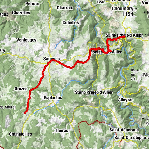 Le Falzet - Chapelle Sainte-Madeleine - Église Saint-Pierre - Saint-Privat-d'Allier