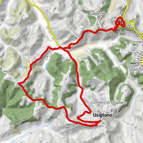 Lari - Trattoria I Burattinai - Chiesa di Santa Maria Assunta e San Leonardo - Oratorio della Madonna della Neve