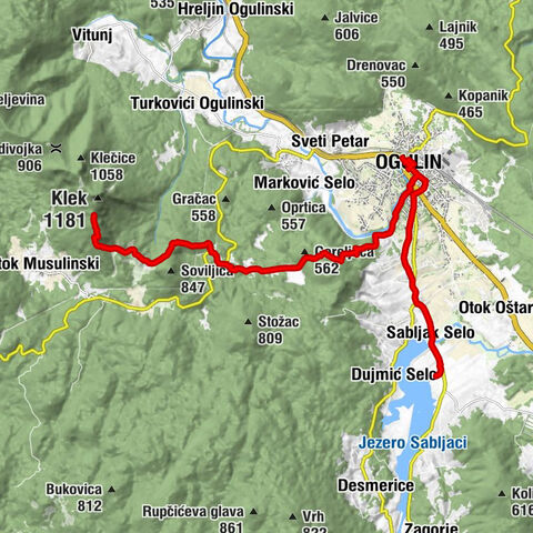 Planinarski dom Klek - crkva Svetog Križa - Ogulin - Salopeki