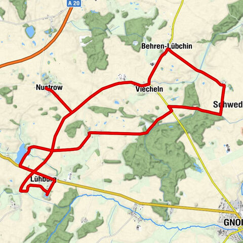 Nustrow - Lühburg - Duckwitz - Samow