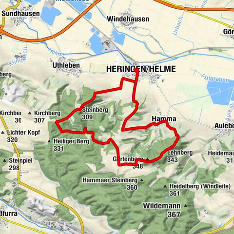 Heringen/Helme - Lindey - Steinberg - Lehnberg