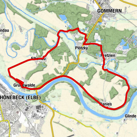 Schönebeck (Elbe) - Grünewalde - Birkenblick - Sankt-Pancratii-Kirche