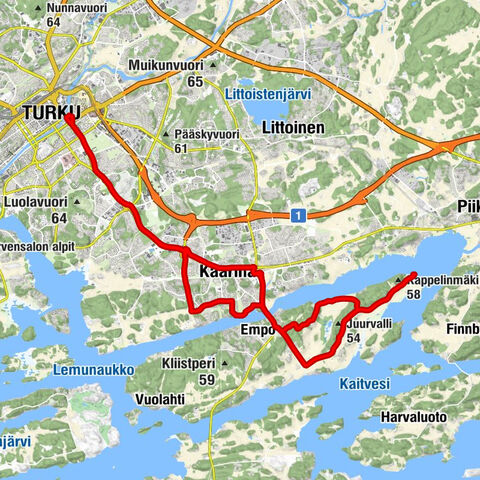 Unikankareen kumpu - Turun Evankeliumintalo - Ravintola Broadway - Turku