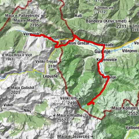 Vermosh - Bashkim - Gusinje - Zastan Karaula