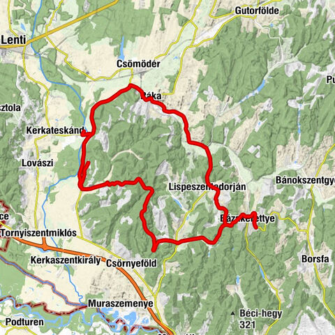 Bázakerettye - Keresztelő Szent János-templom - Szent Kereszt templom - Misézőhely