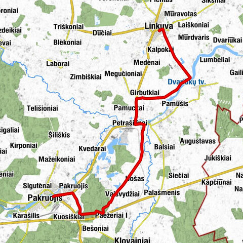 Linkuvos Švč. Mergelės Marijos Škaplierinės bažnyčia - Linkuva - Veselkiškiai - Pakruojis