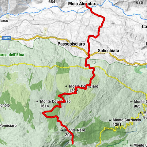 Moio Alcantara - Chiesa di San Giovanni Bosco - Passo Silletta - Castiglione di Sicilia