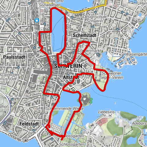 Paulskirche - Schelfkirche - Schwerin - Zum Bahnhof